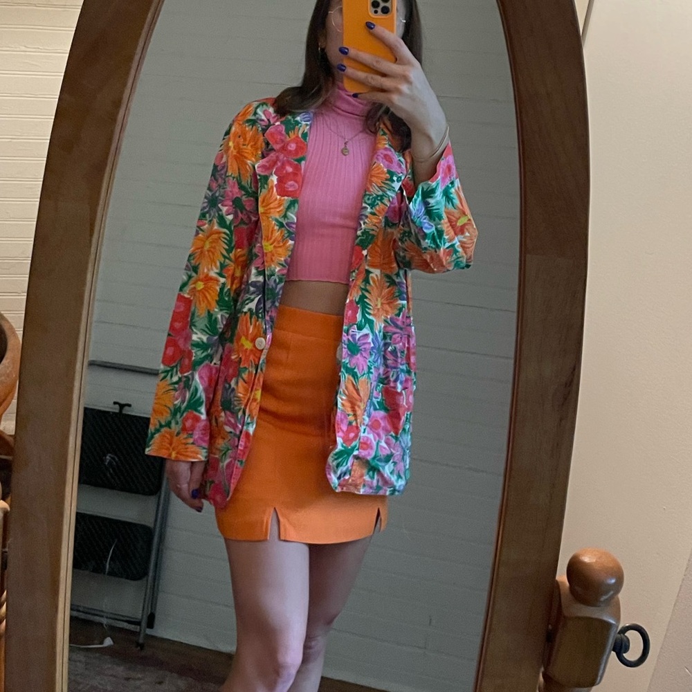 Vintage floral blazer